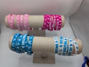 Ice Skating Party Silicone Wrist Band Set 4 colors 6 each 24 total
